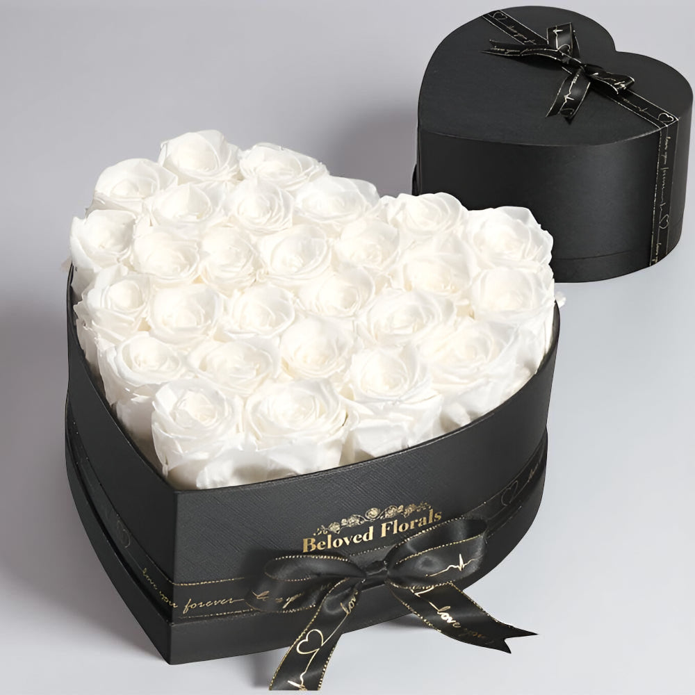 Heart Stabilized Roses Decorative Gift Box