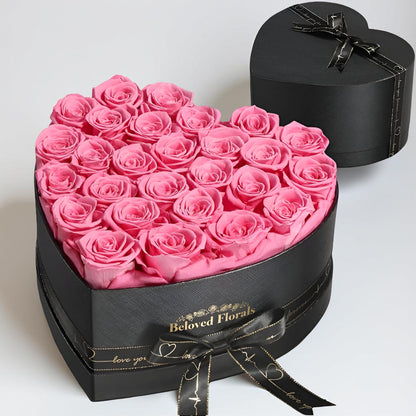 Heart Stabilized Roses Decorative Gift Box