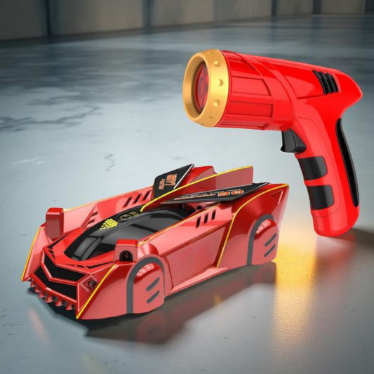Remote-Controlled Car Laser Driving on Walls and Ceiling