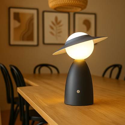 Skandynawska Bezprzewodowa Lampa Stołowa | Dotykowe Ładowanie