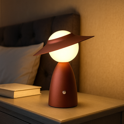 Skandynawska Bezprzewodowa Lampa Stołowa | Dotykowe Ładowanie