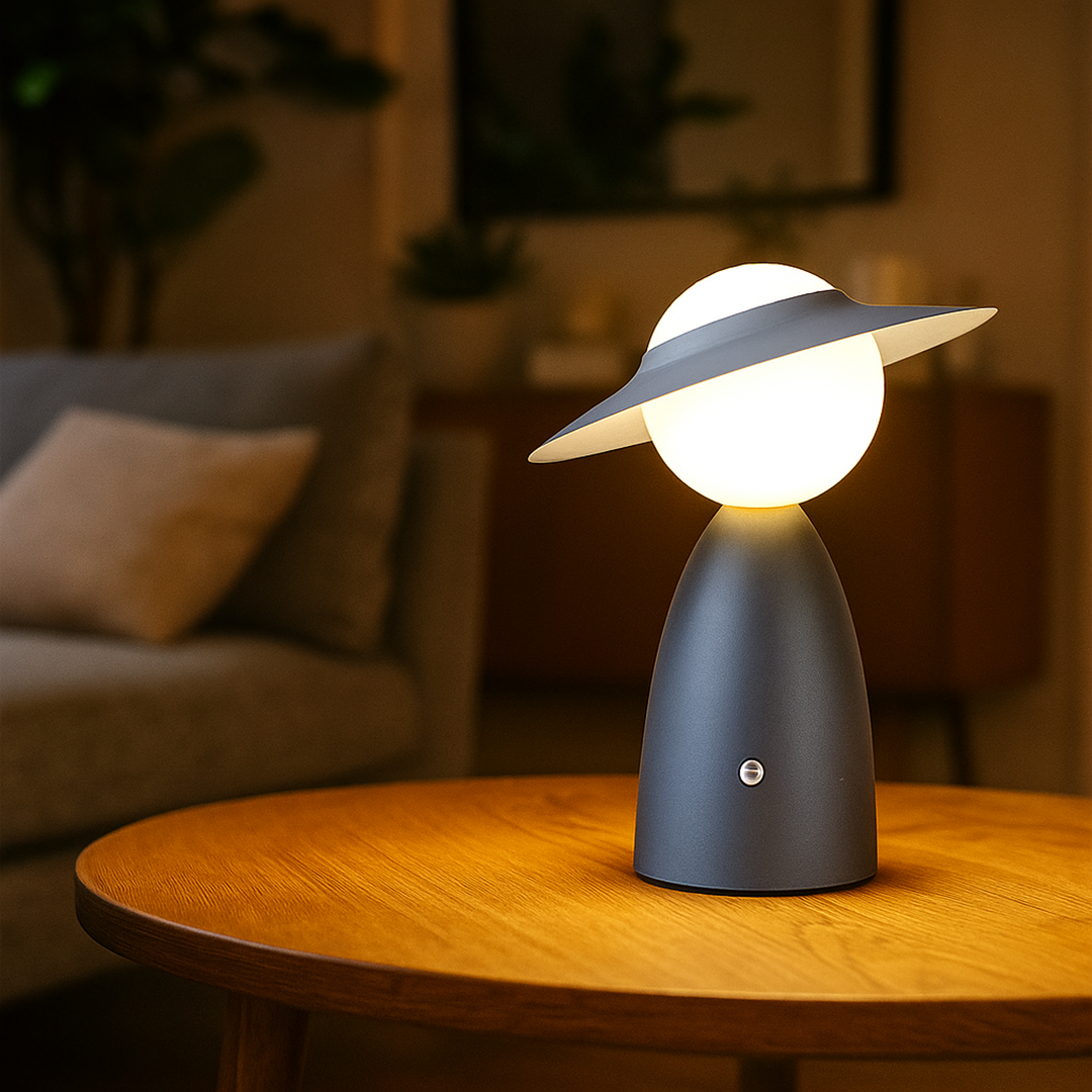 Skandynawska Bezprzewodowa Lampa Stołowa | Dotykowe Ładowanie