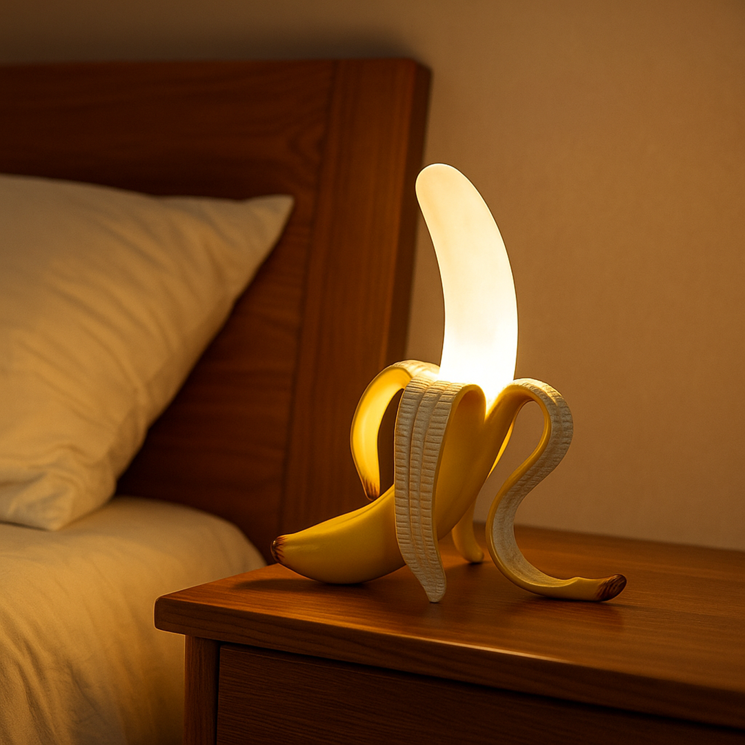 Skandynawska Lampa Stołowa Art Deco | Światło Bananowe