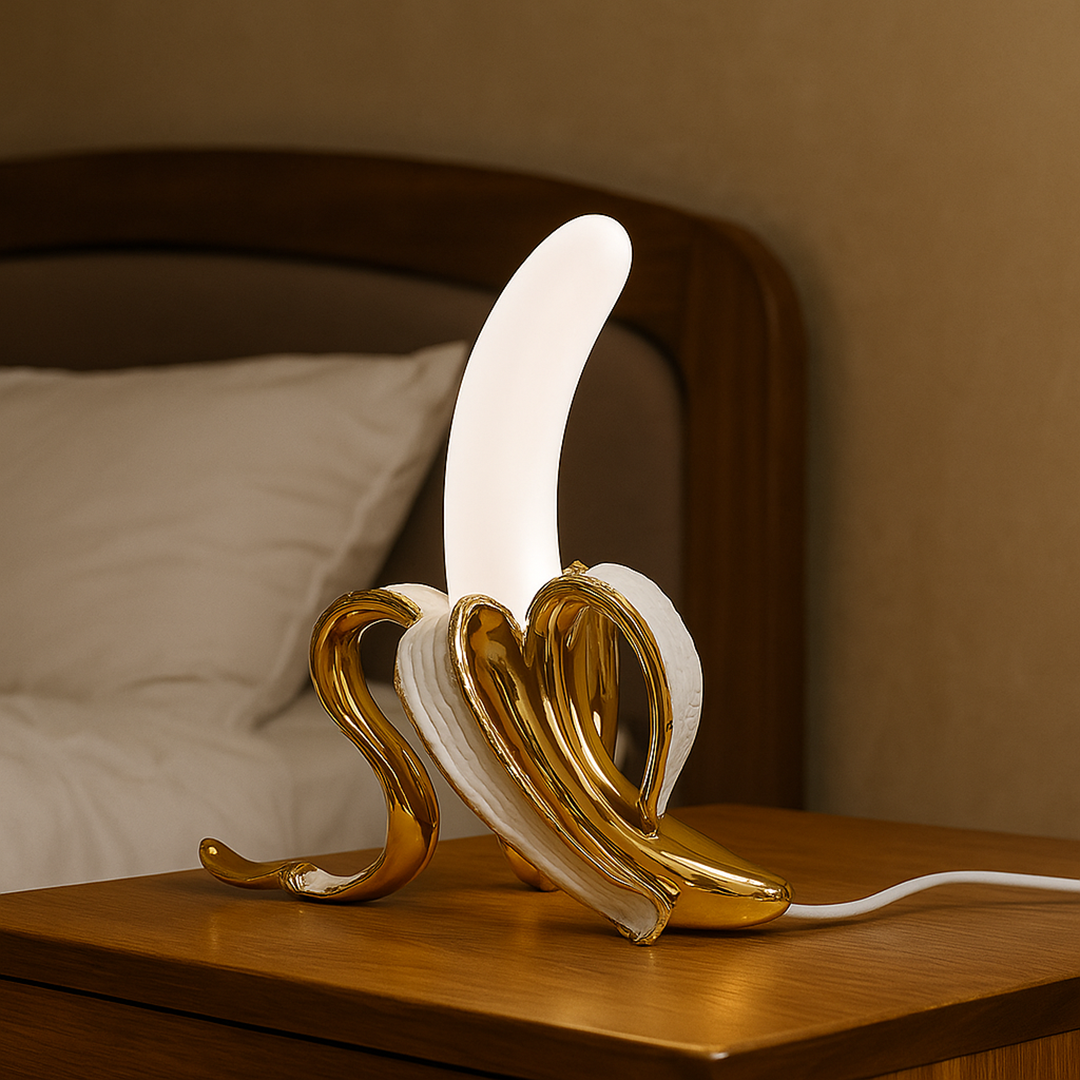 Skandynawska Lampa Stołowa Art Deco | Światło Bananowe