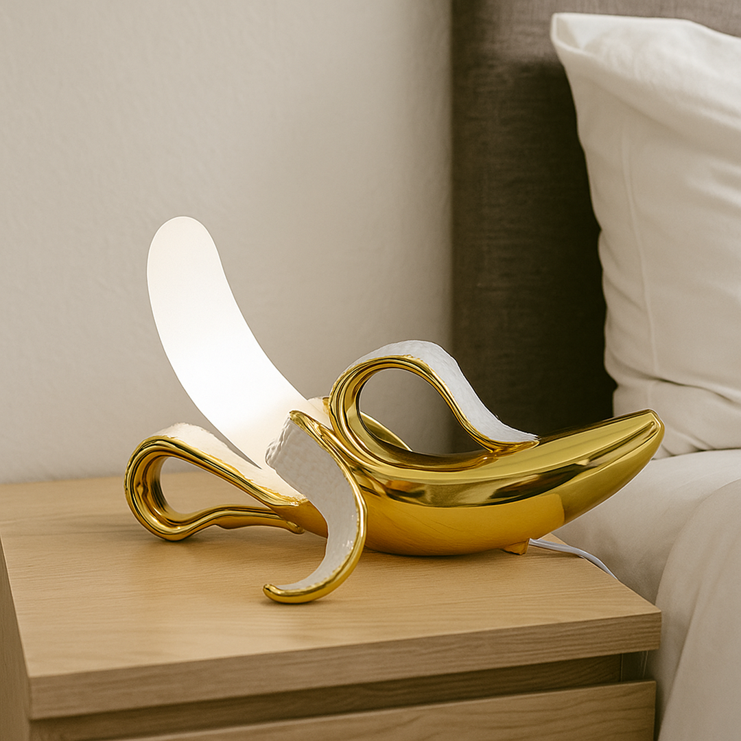 Skandynawska Lampa Stołowa Art Deco | Światło Bananowe
