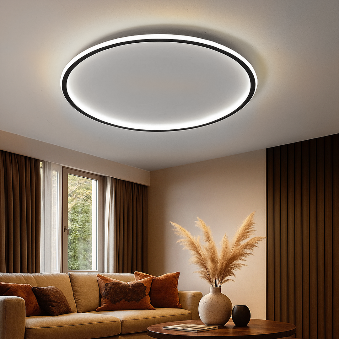 Skandynawska Okrągła Lampa Sufitowa LED | Skandynawski Design