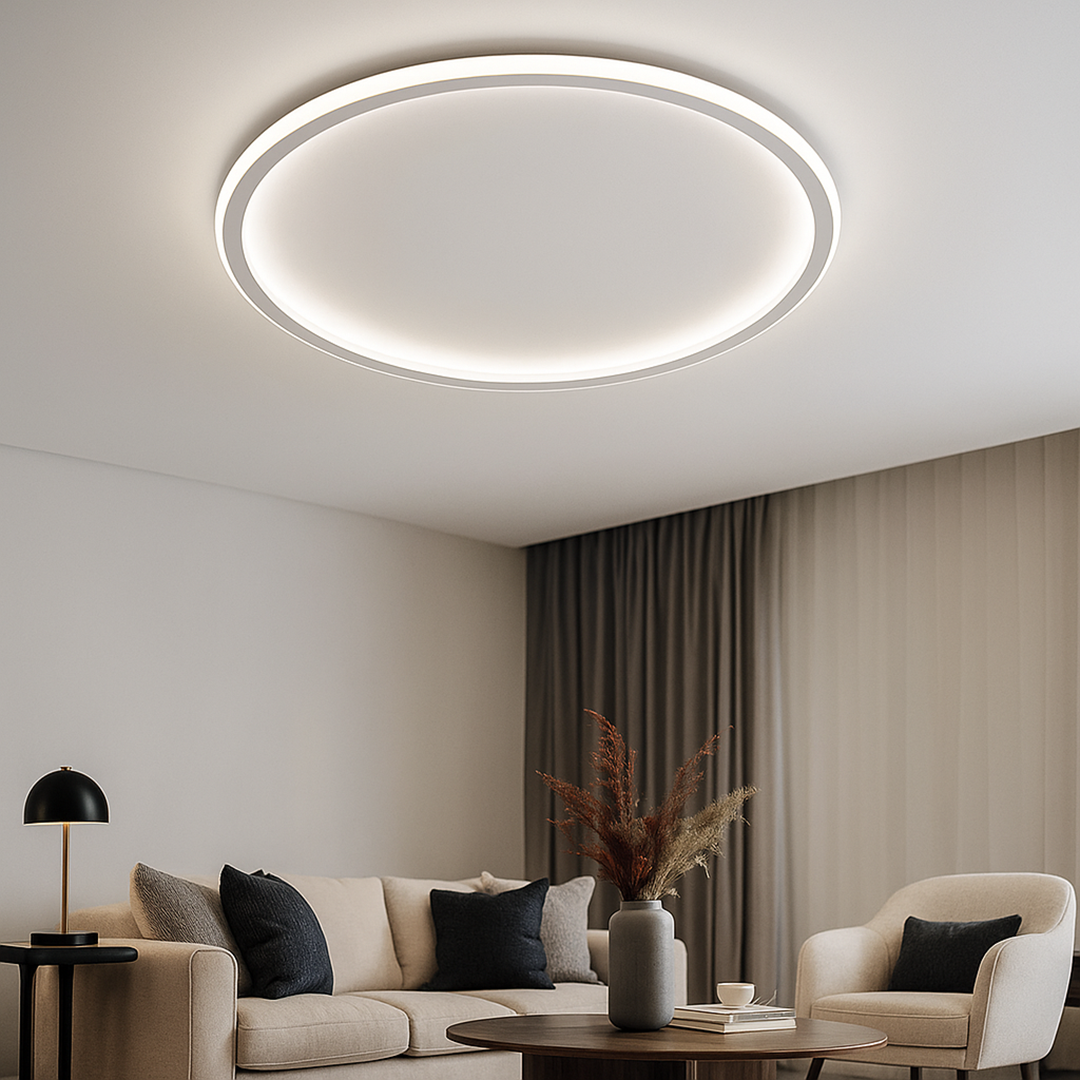 Skandynawska Okrągła Lampa Sufitowa LED | Skandynawski Design