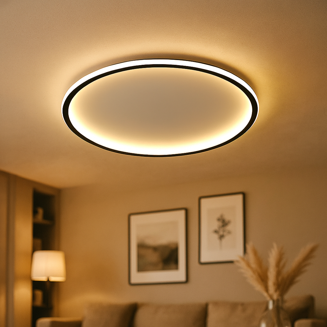 Skandynawska Okrągła Lampa Sufitowa LED | Skandynawski Design