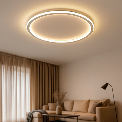 Skandynawska Okrągła Lampa Sufitowa LED | Skandynawski Design