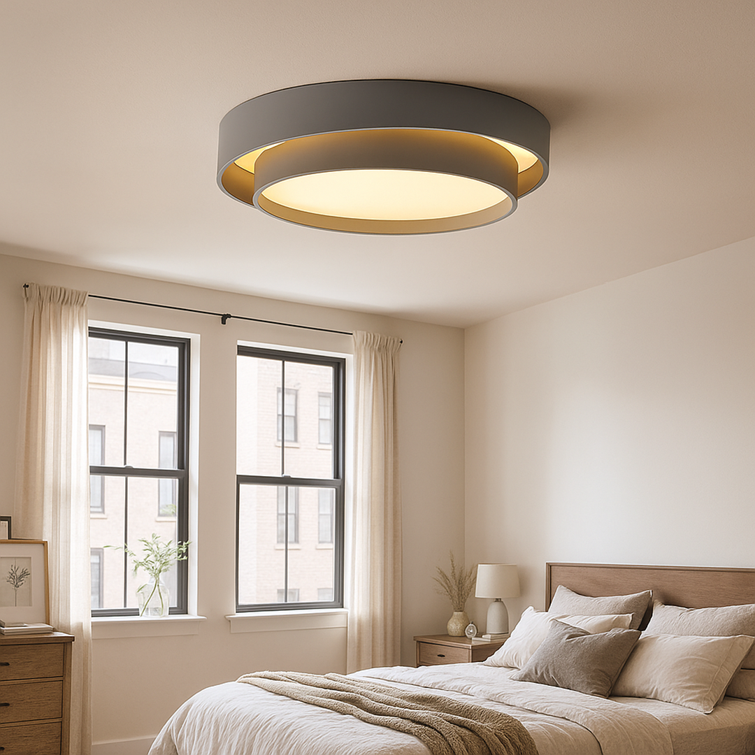 Stylowa Lampa Sufitowa Natynkowa | Sypialnia