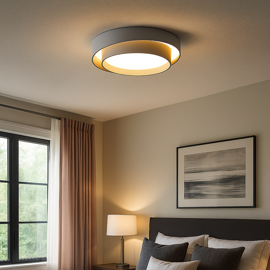 Stylowa Lampa Sufitowa Natynkowa | Sypialnia