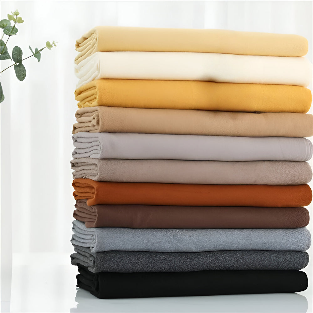 Women's Winter Scarf Solid Color with Fringes