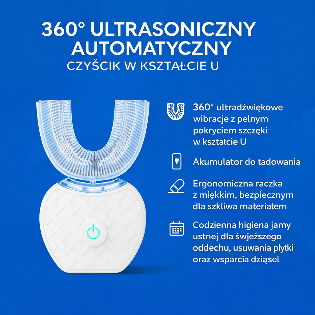 U-Shaped 360 Ultrasonic Electric Toothbrush