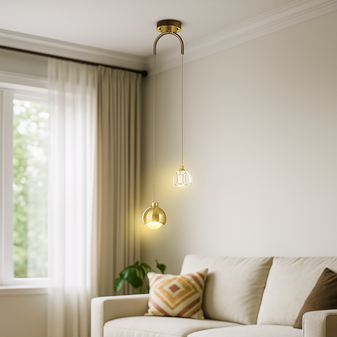 Szklana Lampa Wisząca | Oświetlenie Dekoracyjne