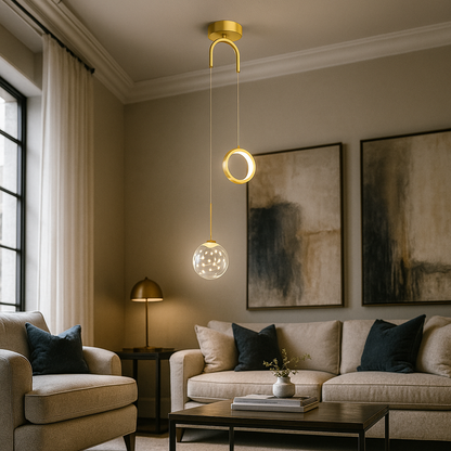 Szklana Lampa Wisząca | Oświetlenie Dekoracyjne