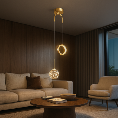 Szklana Lampa Wisząca | Oświetlenie Dekoracyjne