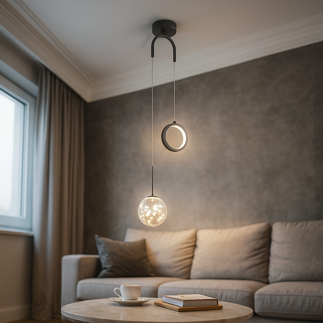 Szklana Lampa Wisząca | Oświetlenie Dekoracyjne