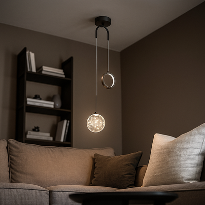 Szklana Lampa Wisząca | Oświetlenie Dekoracyjne