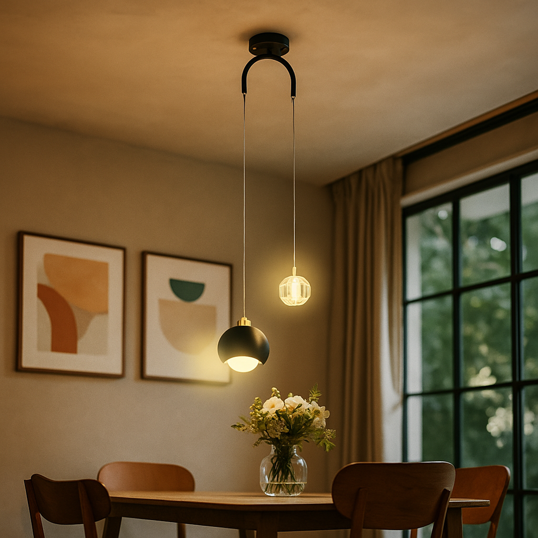 Szklana Lampa Wisząca | Oświetlenie Dekoracyjne