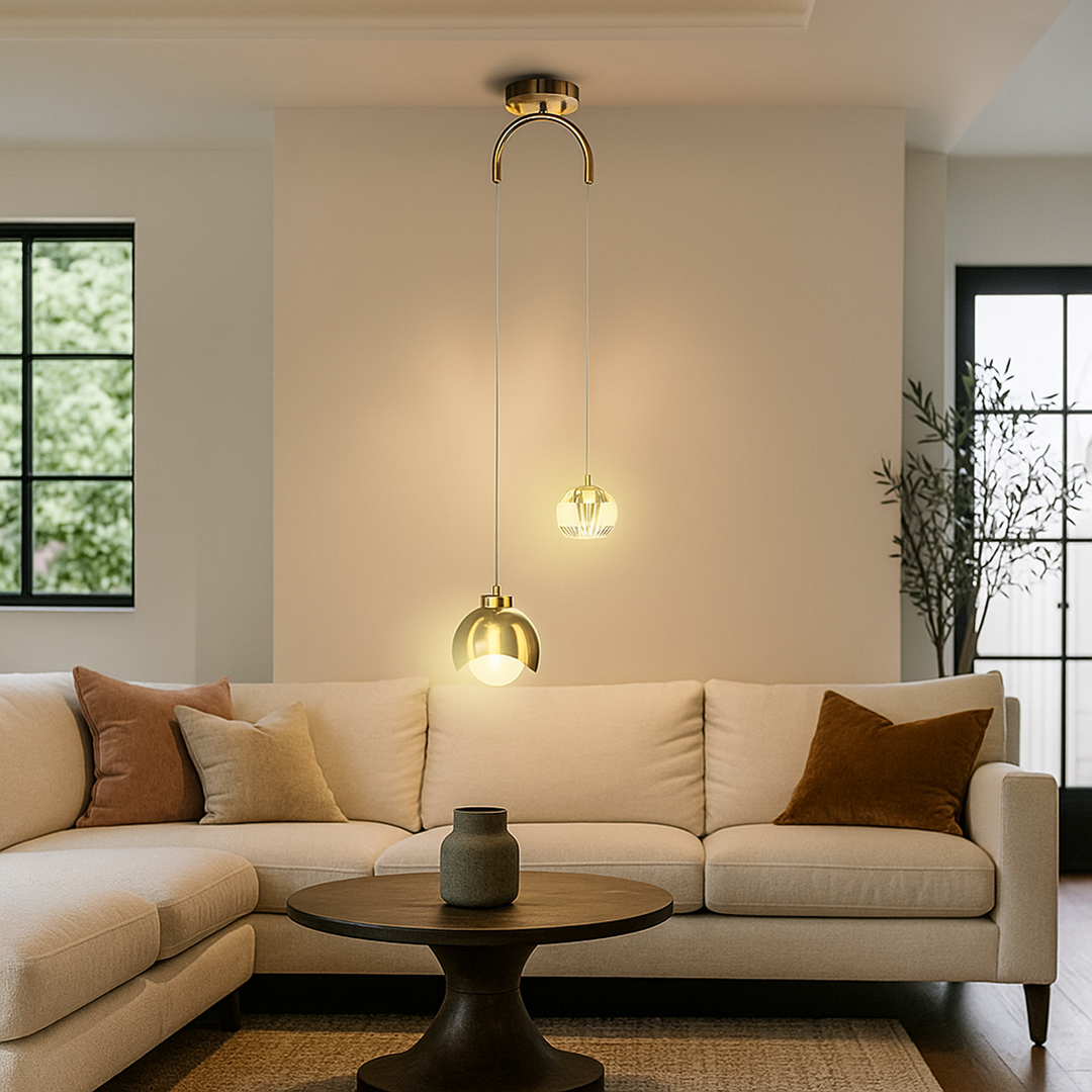 Szklana Lampa Wisząca | Oświetlenie Dekoracyjne