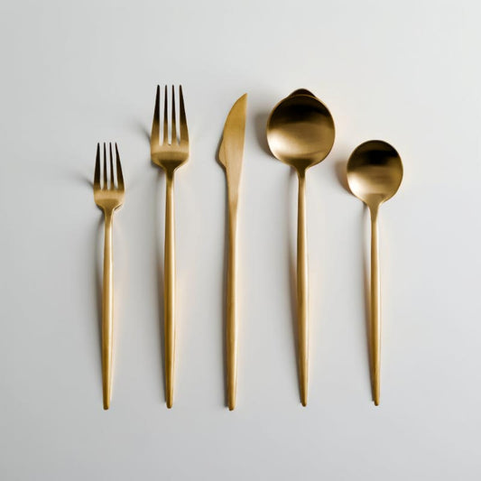 Golden Cutlery Minimalist Set 20 Pieces Stainless Steel