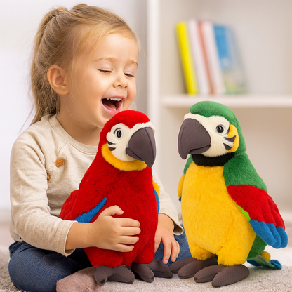 Interactive Talking Parrot Plush Toy for Kids to Repeat Voice - Image 9