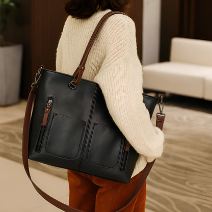 Large Vintage Women's Bag for Work and Travel