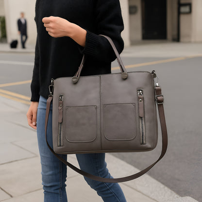 Large Vintage Women's Bag for Work and Travel