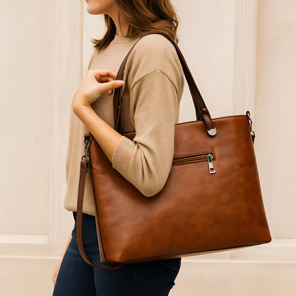 Large Vintage Women's Bag for Work and Travel