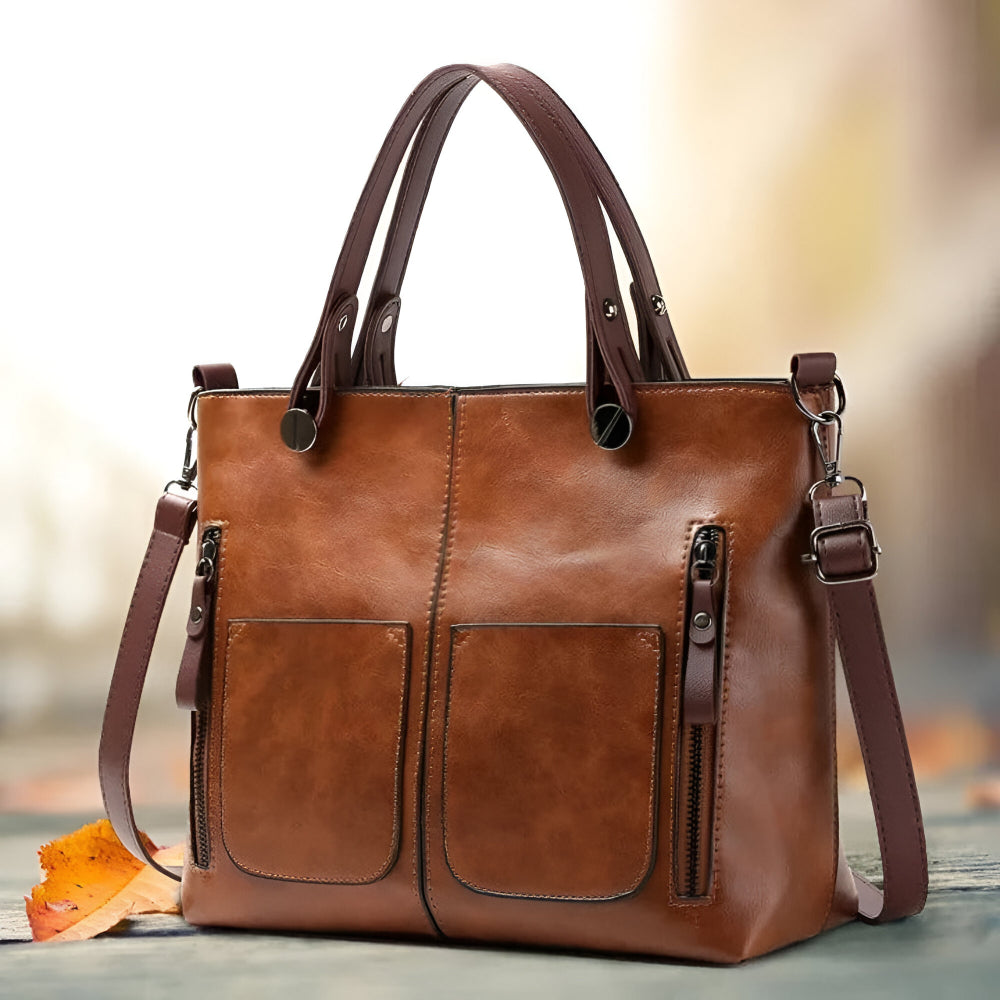 Large Vintage Women's Bag for Work and Travel