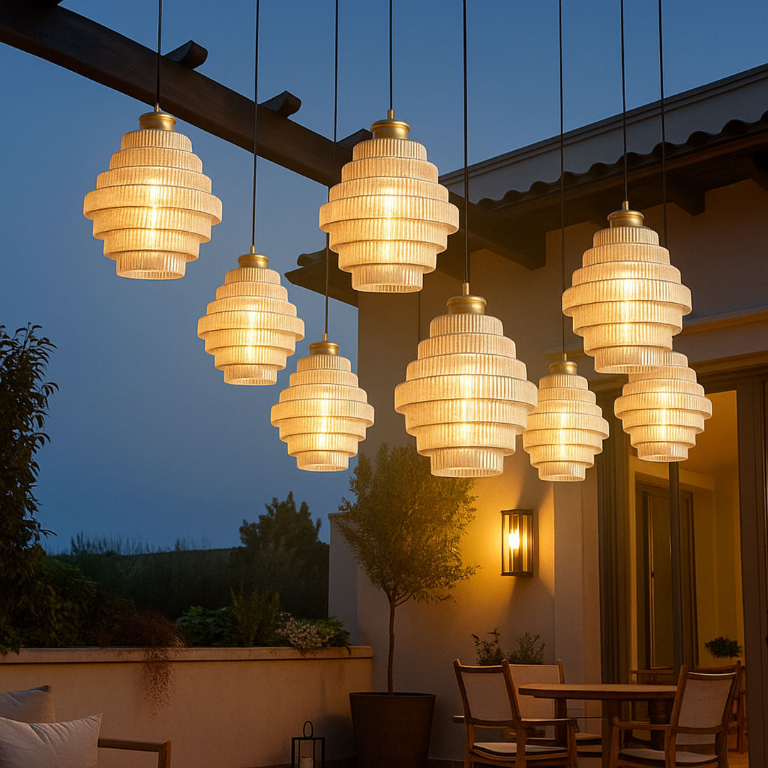 Warstwowa Lampa Sufitowa Ze Szkła | Stylowa