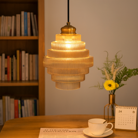 Warstwowa Szklana Lampa Sufitowa | Nowoczesna