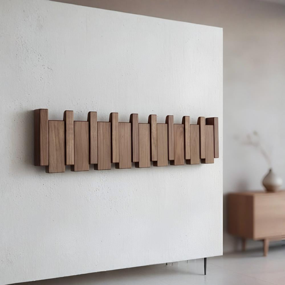 Wooden Wall Hanger Piano Style Hallway