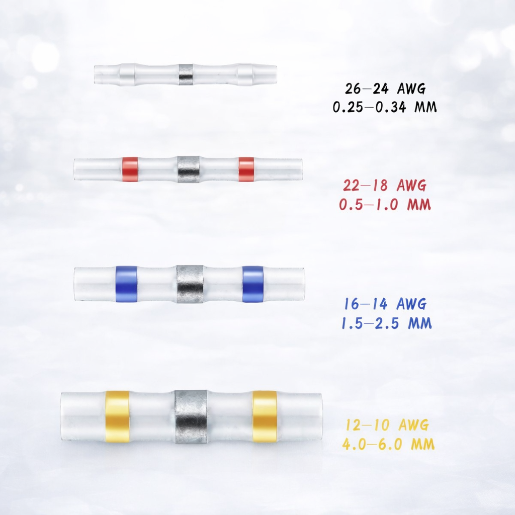 Waterproof Heat-Shrink Soldering Connectors for Wires