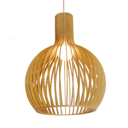 Nordic Wooden Ceiling Lamp | Rustic Scandinavian Design