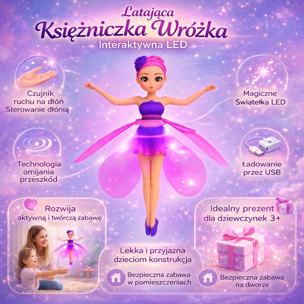 Interactive Toy Flying Doll Light Children