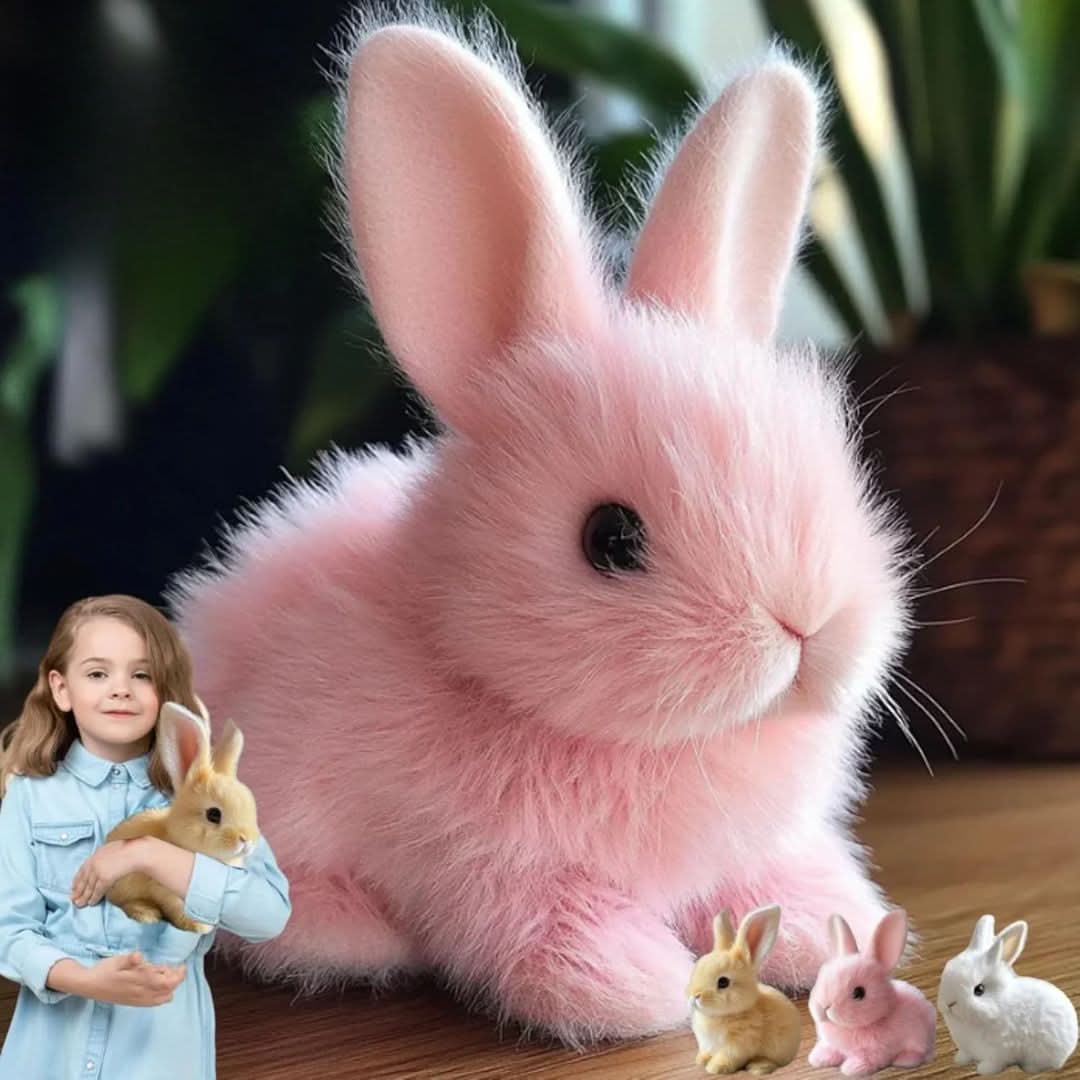 Interactive Toy Plush Rabbit Jumping Sounds For Children