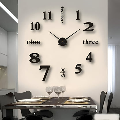 Decorative Wall Clock Modern Metal Quartz