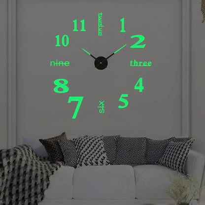 Decorative Wall Clock Modern Metal Quartz