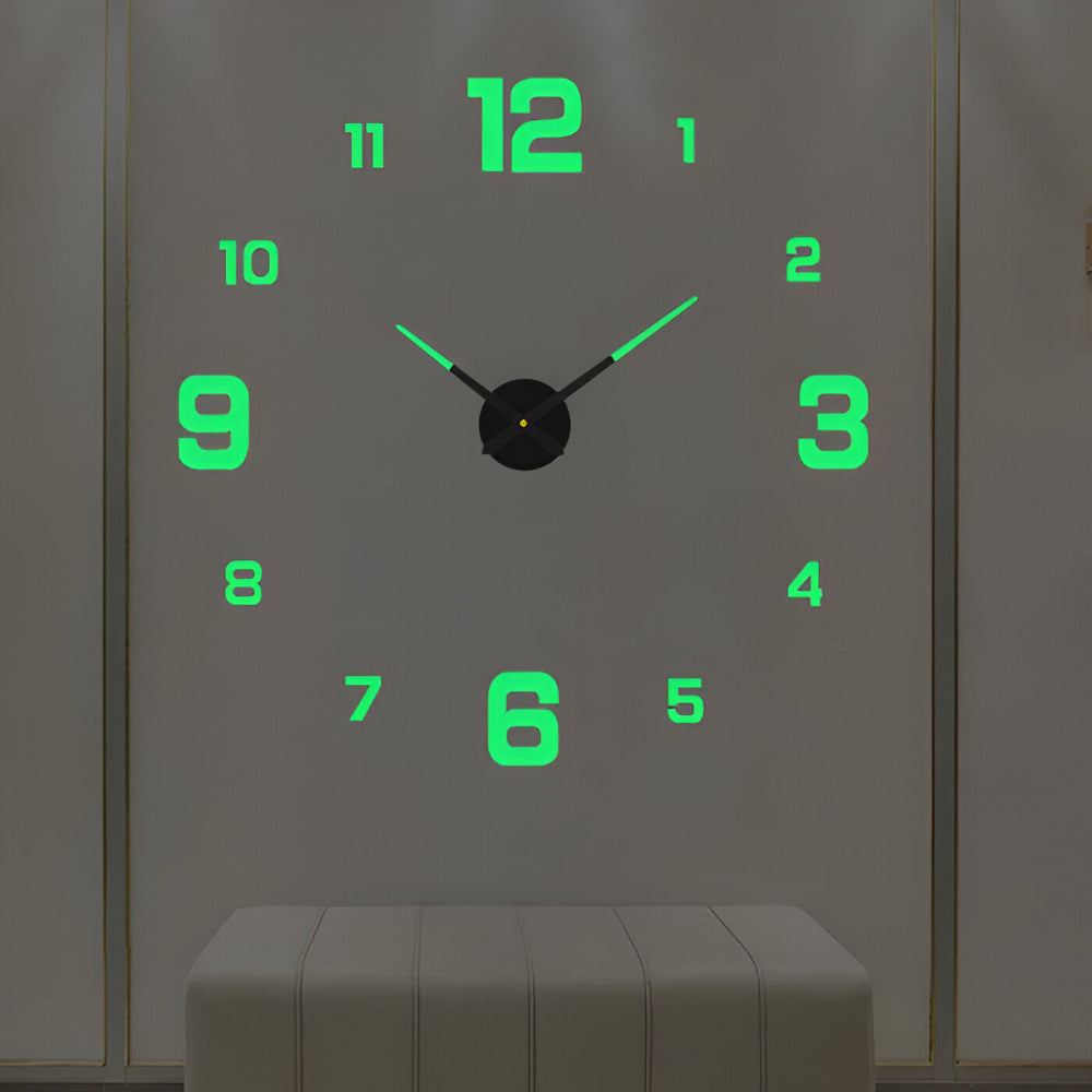 Decorative Wall Clock Modern Metal Quartz