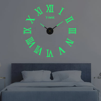 Decorative Wall Clock Modern Metal Quartz