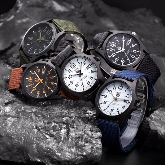 Men's Tactical Military Outdoor Waterproof Watch