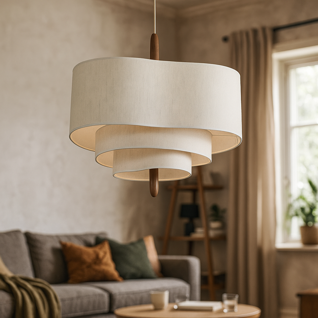 Żyrandol Z Tkaniny Klasyczny Design | Stylowy