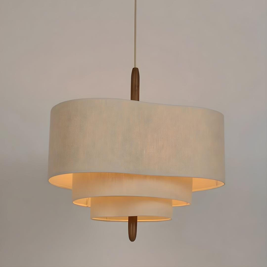 Żyrandol Z Warstw Tkaniny | Styl Vintage