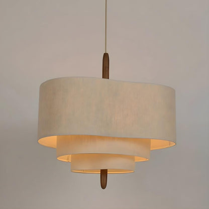 Żyrandol Z Warstw Tkaniny | Styl Vintage