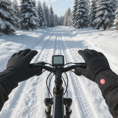 Rękawice Podgrzewane Zimowe Dotykowe Antypoślizgowe