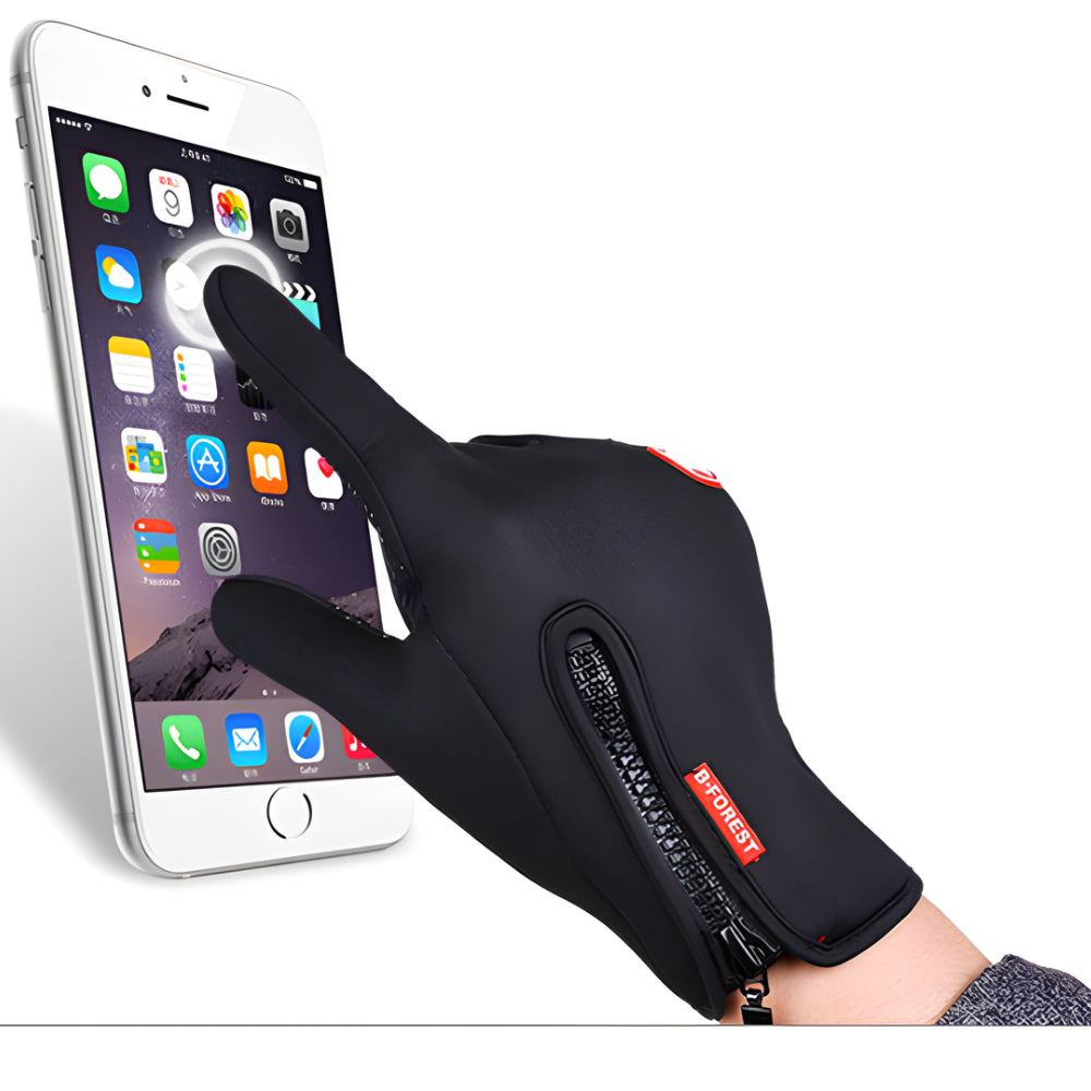 Rękawice Podgrzewane Zimowe Dotykowe Antypoślizgowe