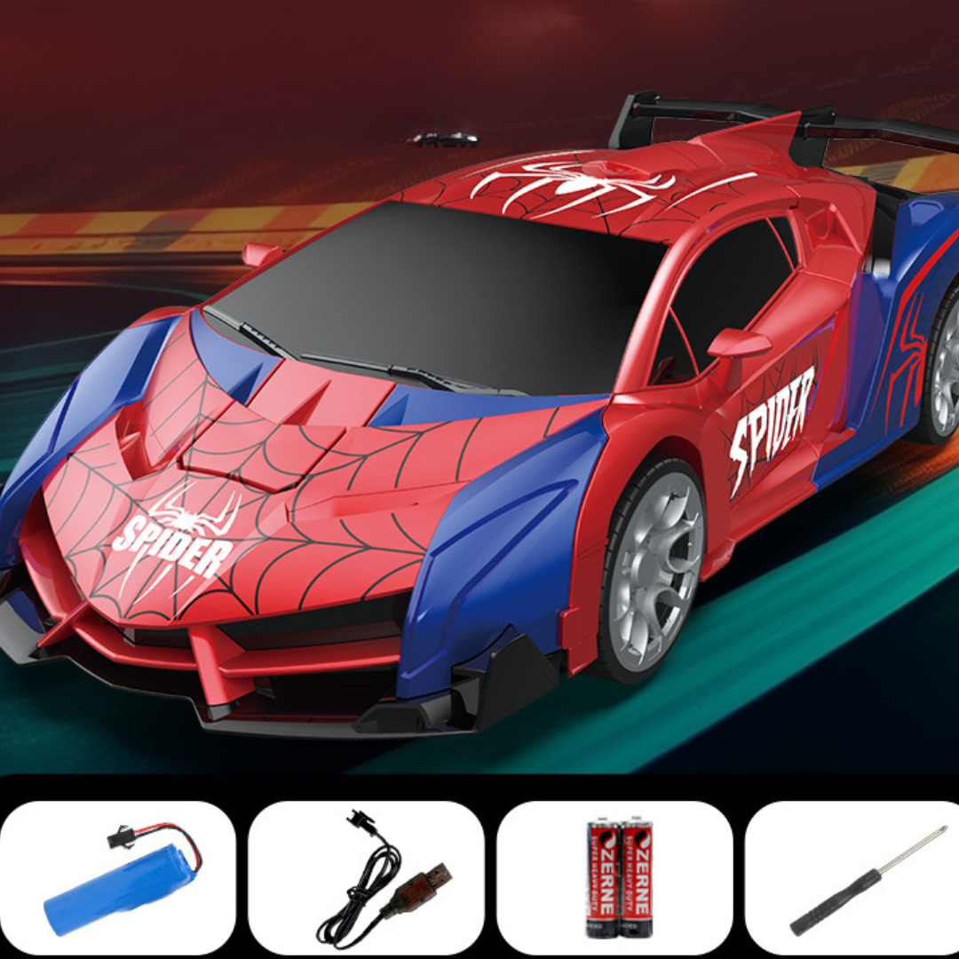 Remote Control Transforming Car Toy with Lights and Music Gift for Kids - Image 4