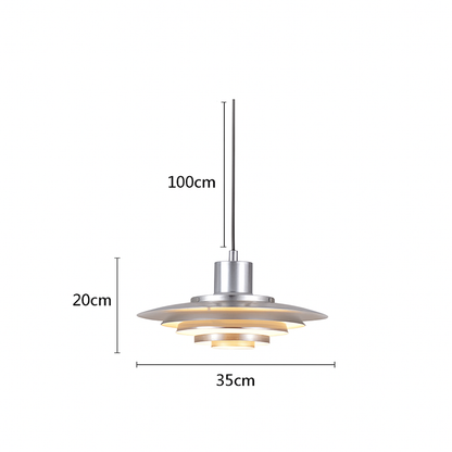 Nowoczesna Aluminiowa Lampa Wisząca | Jadalnia