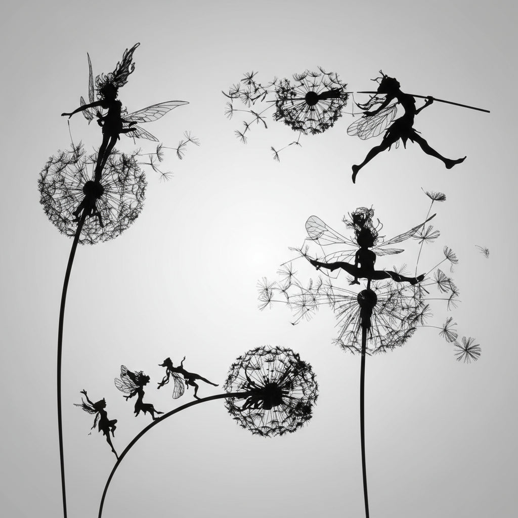 Metal Fairy Garden Sculptures Outdoor Decorative Yard Art - Image 2